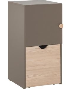 Vox Cabinet STIGE with Door & Movable Container Taupe/Pine