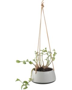 Vox Hanging Pot Cover GORA Small Grey Porcelain
