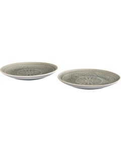 Vox Plate Large FERI (Set of 2) Grey Stoneware